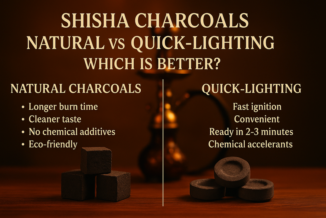 Shisha Charcoals: Natural vs Quick-Lighting – Which Is Better?