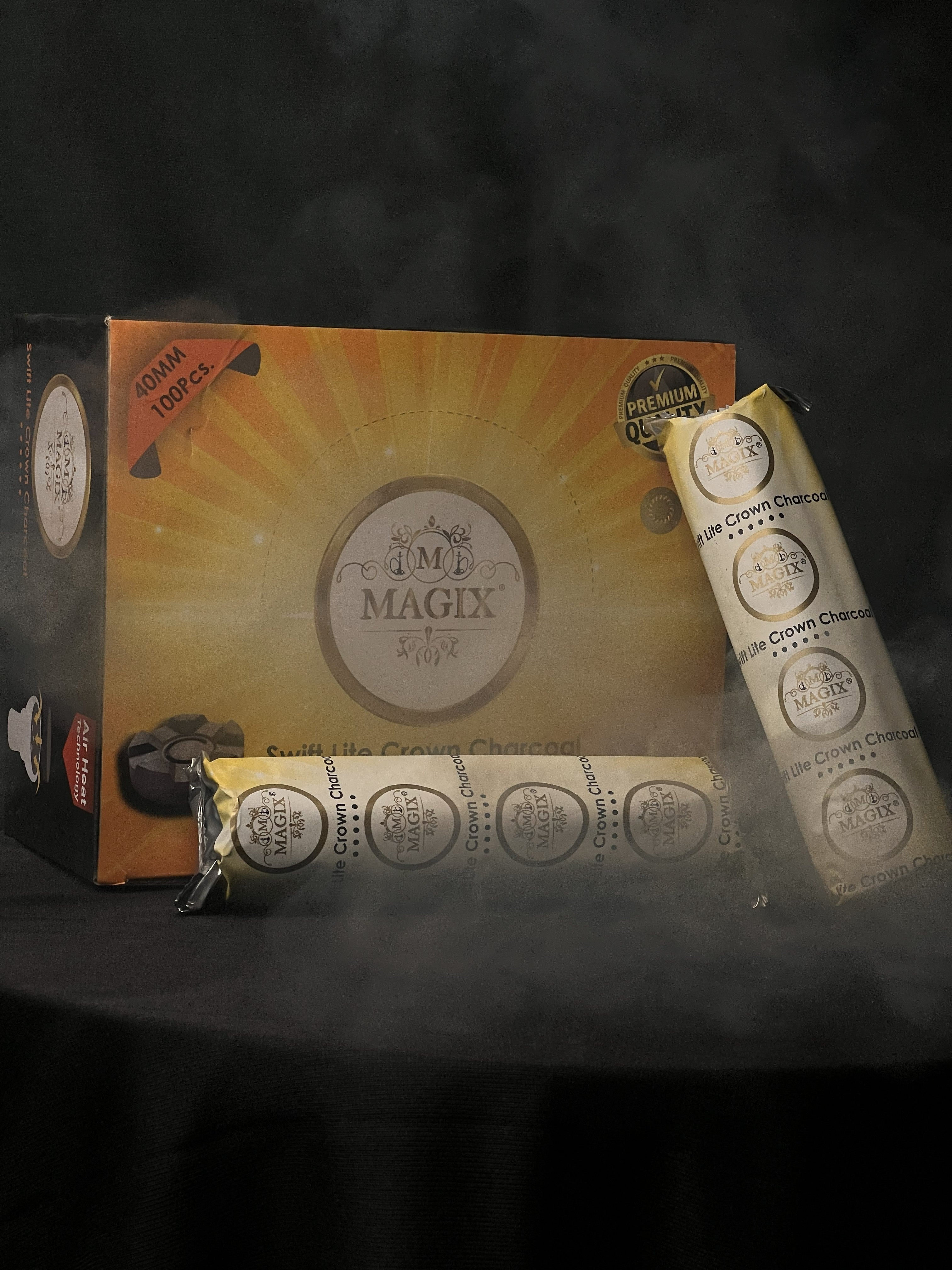 Magix swift lite crown Hookah magic coal roll