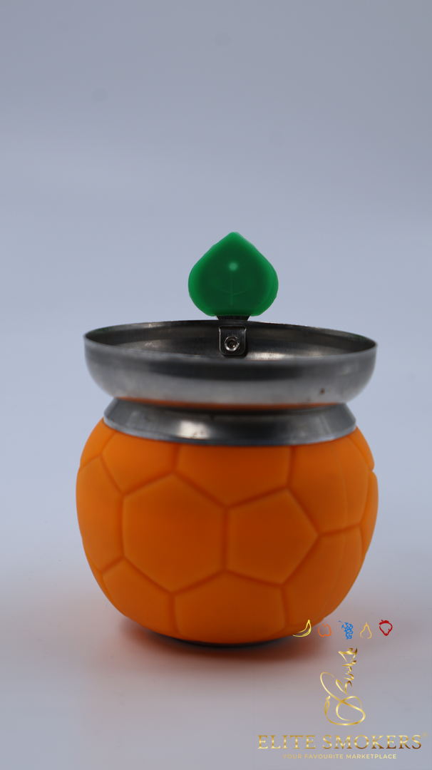 HexaBall orange silicone chillum